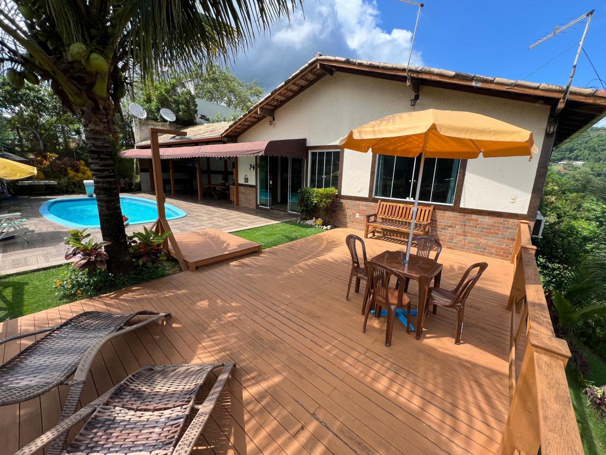 Casa nas montanhas com piscina e vista panorâmica Domingos Martins Exterior foto